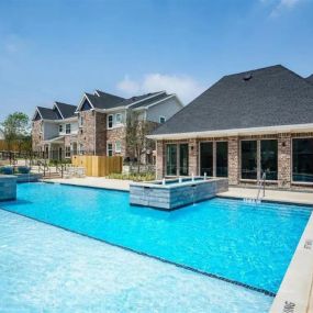 Resort Style Pool with Cabanas