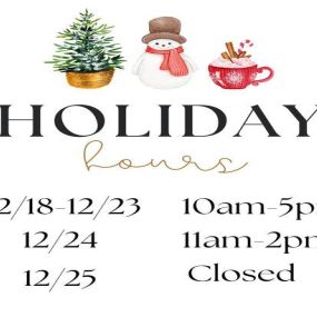 Holiday Hours