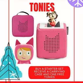 Buy the Tonies Music box, and get the character carrying case AND one free Tonies figurine!!!