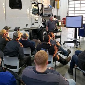 RDO Truck Center employees training on the job.