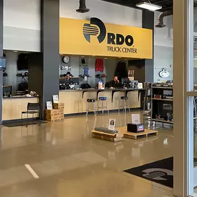 Showroom at RDO Truck Center in Fargo, ND.