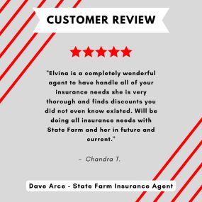 Dave Arce - State Farm Insurance Agent
Review highlight