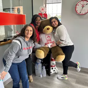 Meet our Good Neigh-Bear and the incredible team behind the smiles! We’re here to serve with heart, humor, and a whole lot of hugs. Stop by and say hello—we’re always happy to see you!