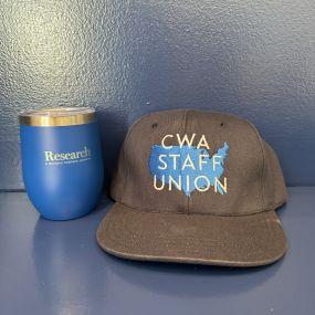 Custom printed tumbler and hat