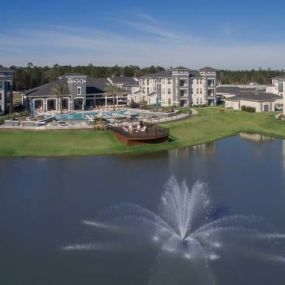 Aerial overview of property