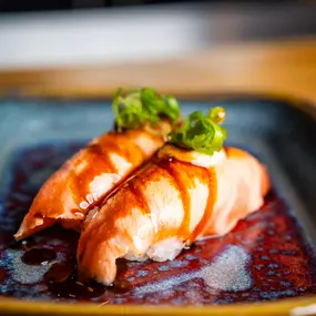 Temaki Bar's specialty nigiri is to die for!