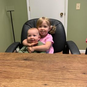 The cutest customers came into the office today. 
They had NO idea what insurance was but they were a fan of the old Easter candy in the lobby.