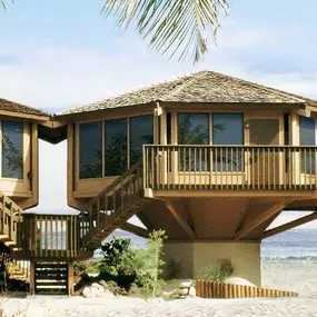 Topsider homes are custom designed with hurricane strength floor-to-ceiling windows to exploit the best oceanscape panoramic views.