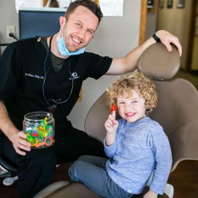 Dr. Chase Kelly with kid