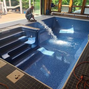 New custom pool, adding water
