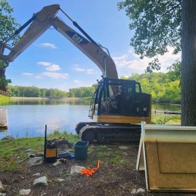 Getting ready for the excavation of a new pool