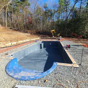 New Pool Liner on a Reconstruction Pool