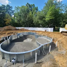 New Vinyl Liner Pool Construction