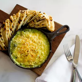 Spinach and artichoke dip at Park Avenue Tavern.