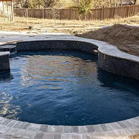 New pool construction in Texas