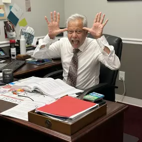 Agent Shank showing off his silly side!