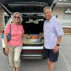 It's always a great day when one of your favorite customers who also happens to be a personal friend & community leader brings a case of freshly picked peaches from a local farm for your entire office team. Thank you Deann Bradford, you are so loved in our office.