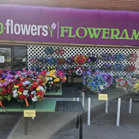 With the great weather we are having, take this time to visit a loved ones resting place. We offer a full line of every day memorial tributes and seasonal silks.