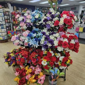 With the great weather we are having, take this time to visit a loved ones resting place. We offer a full line of every day memorial tributes and seasonal silks.