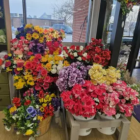 With the great weather we are having, take this time to visit a loved ones resting place. We offer a full line of every day memorial tributes and seasonal silks.