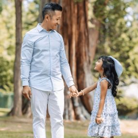 Dr. Eric Hwang with his daughter