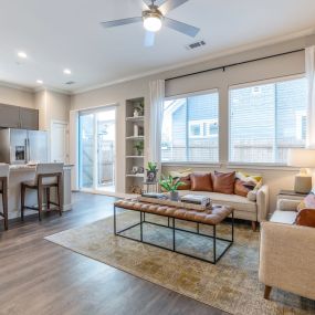 open concept living room