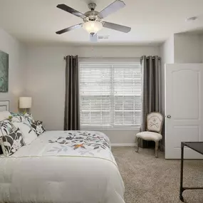 Master Bedroom Feels Large and Spacious with Impressive 9 Foot Ceilings and Large Walk-In Closets at Cambridge Square Apartments