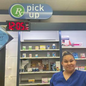 We are thrilled to be able to say your wait time for pick up your medications is typically 10 minutes or less.