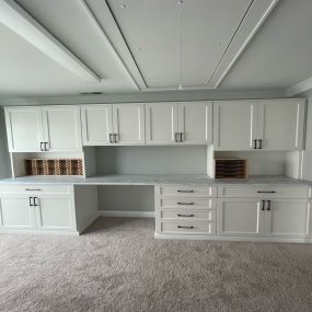 A custom office and maximized storage is just what this client ordered, and exactly what we gave them!