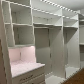Custom cabinets for this Concord, NC client just made his life a little easier because everything has a place.