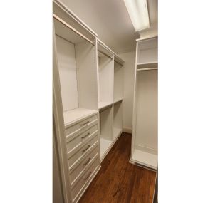 Organize your closet with precision and a place for everything. Our custom solutions cater to your unique needs!