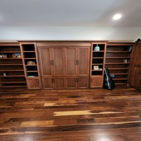 Murphy beds (aka wall beds) can be beautiful and functional at the same time.