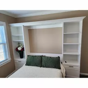 Murphy beds allow you to use your room everyday, then when friends want to stay over... just open the wall bed. Simple as that!