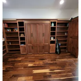 Murphy beds (aka wall beds) can be beautiful and functional at the same time.