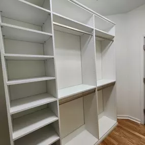 Get ready in style every morning with a beautifully designed custom closet. Your wardrobe will thank you!