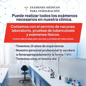 Examenes Médicos para Inmigración- clinica para examenes medicos de inmigracion