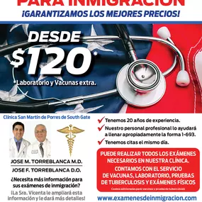 Examenes Médicos para Inmigración- examenes de inmigracion