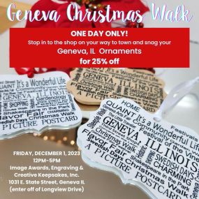 Geneva Christmas Walk Ornament Sale