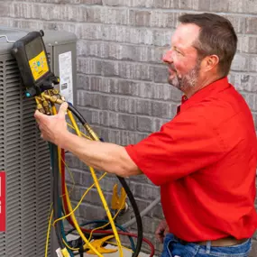 Mullin Worker checking HVAC