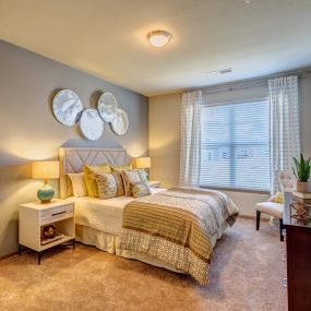 model bedroom at Creekside at Providence, Tennessee, 37122
