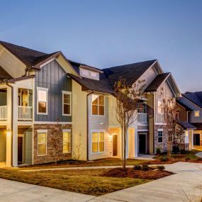 exterior building at dusk at Creekside at Providence, Tennessee