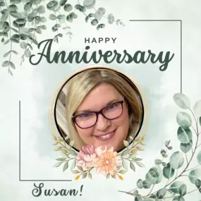 Happy anniversary, Susan!