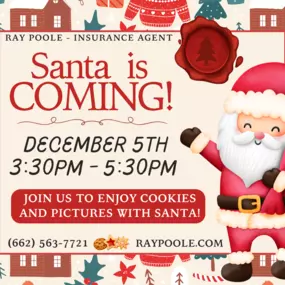 ????✨ Join us on December 5th from 3:30 to 5:30 PM for a magical afternoon at our office! Come meet Santa, enjoy delicious cookies, and capture the moment with festive photos. Don't miss out on the holiday cheer—we can't wait to celebrate with you! ????????

????703 Hwy 6 East, Batesville, MS 38606

⏰ 3:30 PM - 5:30 PM