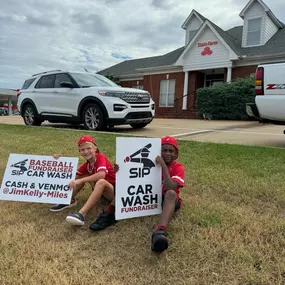 Don’t forget to drive thru and get your car washed this morning.  These boys are working hard.