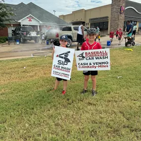 Don’t forget to drive thru and get your car washed this morning.  These boys are working hard.