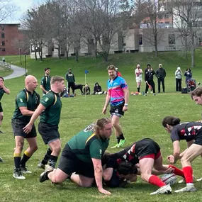 I had another blast with Chris Kasper and the Plattsburgh State men and women rugby teams at the Plattsburgh State TnT Rugby Tournament! Chris and I were able to co-sponsor the tournament and were able to play some Rugby with our old teammates from back in the day!