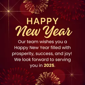 As we welcome the new year, our team sends warm wishes for a 2025 filled with happiness, success, and new opportunities! Thank you for allowing us to support you, and we’re excited to continue being here for all your insurance needs in the year ahead. Here’s to a wonderful year for you and your loved ones!