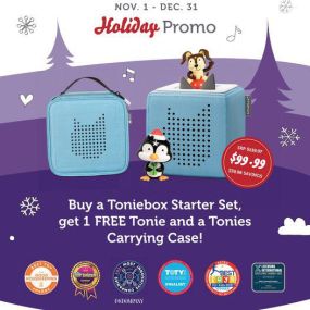 Screen- and Internet-free Tonieboxes play stories and songs for your littlies, at home or on the go! And the collectable figures are fun for play and display! Come check them out today!