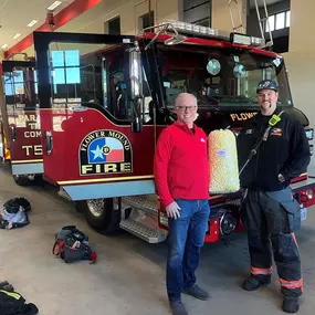 --- National Popcorn Day ---
Hey North Texas, don't forget to celebrate National Popcorn Day by stopping by Lonestar Popcorn at 6230 Long Prairie Rd this Sunday.  Matt Tobben Insurance & Financial Services was out delivering some popcorn to our local hereos