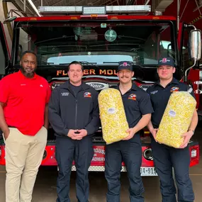 --- National Popcorn Day ---
Hey North Texas, don't forget to celebrate National Popcorn Day by stopping by Lonestar Popcorn at 6230 Long Prairie Rd this Sunday.  Matt Tobben Insurance & Financial Services was out delivering some popcorn to our local hereos